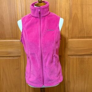 Columbia Vibrant Pink Fleece Vest